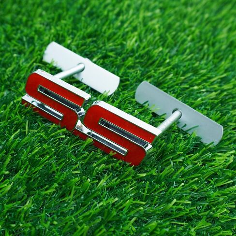 Front Grille Emblem Nameplate 3D Metal Badge Nameplate Replacement for 06-10 SS 1Pc (Chrome Red) in Kuwait