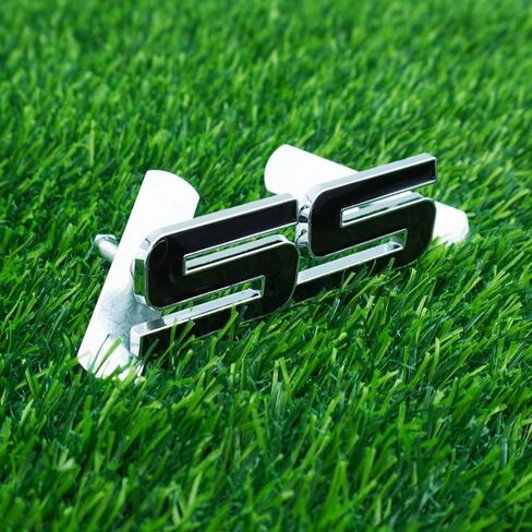 Front Grille Emblem Nameplate 3D Metal Badge Nameplate Replacement for 06-10 SS 1Pc (Chrome Red) in Kuwait