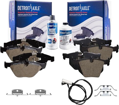 Detroit Axle - Brake Pads for BMW 335d 335i xDrive 335xi 335is, Front and Rear Ceramic Brakes Pads w/Hardware Replacement - 6pc Set in Kuwait