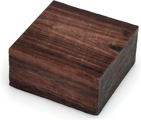 Exotic Wood Zone Granadillo Unfinished Wood Bowl Blanks | Hardwood Square Blocks for DIY Woodworking Enthusiasts Wood Pieces for Wood Crafts and Projects (6"x 6" x 3") 1 Pieces in Saudi Arabia
