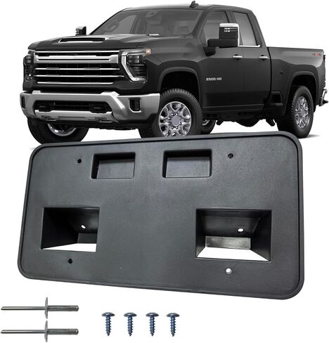 Front License Plate Frame Bracket Tag Holder Fits for 2024 2025 Chevrolet Silverado 2500 3500 HD Replace GM1068256 85650573 in Kuwait
