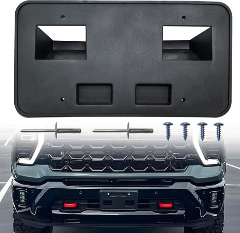 Front License Plate Frame Bracket Tag Holder Fits for 2024 2025 Chevrolet Silverado 2500 3500 HD Replace GM1068256 85650573 in Kuwait