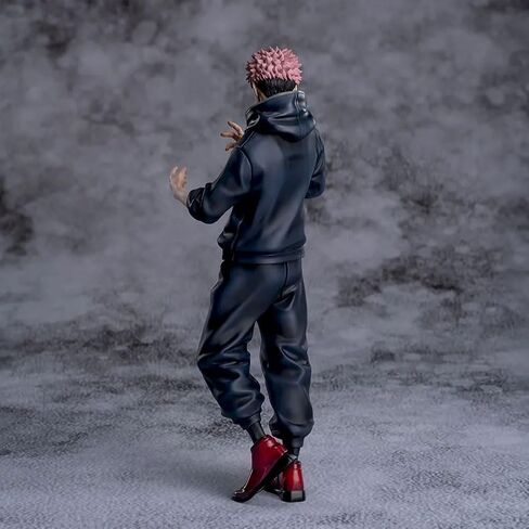 Itadori Yuji Figure JJK Statue, Fighting Pose Ryomen Sukuna Figure Model Handmade Collectible Desktop Decor Gifts for Fans 20cm/7.87'' in Kuwait