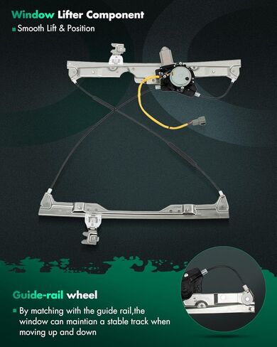 SCITOO Front Left Driver Side Power Window Regulator With Motor Fit for 2004-2009 for Nissan Quest,748-918 in Kuwait