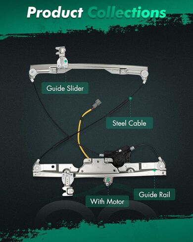 SCITOO Front Left Driver Side Power Window Regulator With Motor Fit for 2004-2009 for Nissan Quest,748-918 in Kuwait