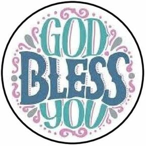 1.2" Round 48 God Bless You Envelope Seals Labels Stickers in Kuwait
