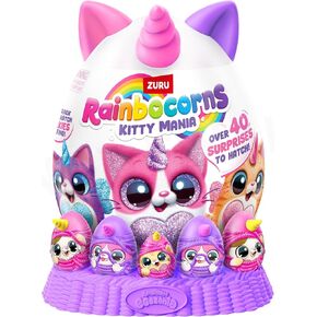 Rainbocorns Eggzania Kitten Mania, Plush, Series 2, (Brown White Cat) in Kuwait