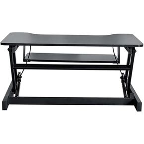 Height Adjustable Sit-Stand Desk Lift Foldable Note Stand with Keyboard Tray Notebook/Monitor in Saudi Arabia