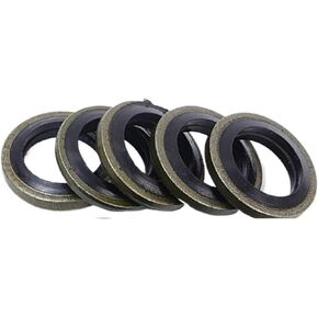 10PCS Car Drain Oil Pan Gaskets Anti-deformation Rubber and Metal Accessories Seal M6/M8/M10/M12/M14/M16/M18/M20(M12 10PCS) in Saudi Arabia