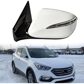 Passenger Side Mirrors Compatible with 2013-2017 Hyundai IX45 SantaFe Santa Fe Rearview Mirrors Side Mirror Assembly Car Rear View Mirror Blind Spot Monitoring, Heated, Turn Light, Electric Glass in Saudi Arabia