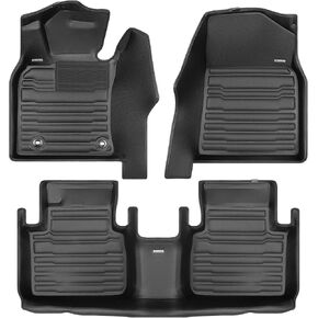 TuxMat - for Toyota Camry FWD 2018-2024 Models - Custom Car Mats - Maximum Coverage, All Weather, Laser Measured - This Full Set Includes 1st and 2nd Rows in Saudi Arabia