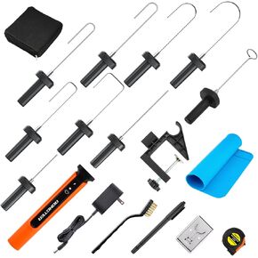 Hot Wire Foam Cutter Pen Set, 9-in-1 Electric Cutter, Cuts Up to 3.75 Inches Thick, Ideal for Crafts and Model Making (9 in 1 orange) in Saudi Arabia