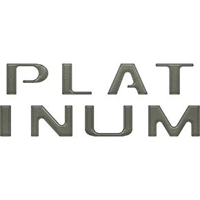 Platinum Tailgate Letter Inserts - Compatible with 2021-2023 Ford F-150 in Kuwait