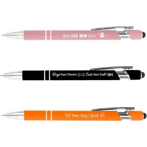 Dogs Dads Father's Day Christmas Valentines Day Birhtday Gifts for Dogs Owners Men Best Dog Dad Ever Pen Dog Dad Gifts for Men Doggy Lovers Ballpoint Pen Set for Male Friends Coworkers in Saudi Arabia