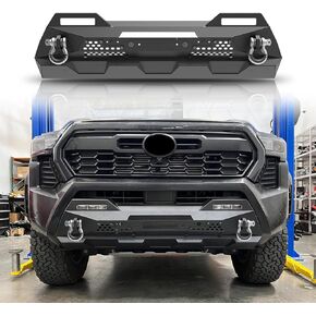 المصد الأمامي متوسط ​​العرض CPW مناسب لسيارة Toyota Tacoma 2024 2025 2026، مصد أمامي من الفولاذ شديد التحمل مع أغلال ومستشعر مسافة الحديقة/دليل كابل الونش/فتحة تثبيت الترخيص، متوافق مع ضوء الضباب OEM in Kuwait