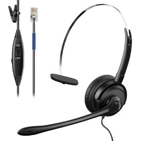 Voistek Cisco Phone Headset,RJ9 MonoTelephone Headset with Microphone Compatible with Cisco 7940,7942,7945,7960,7962,7965,7811,7821,8811,8841,8845,8851 Landline Phones in Kuwait