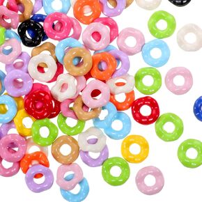 100PCS Wavy Spacers for Beaded Pens, Colorful Acrylic Opaque Wavy Flower Spacers Beads Bulk for Jewelry Making, Bracelet, Necklace, Earrings, Keychains, DIY Crafts Supplies in Saudi Arabia