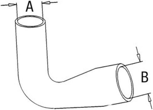 One New Aftermarket Replacement Radiator Hose, Upper 369094R1 in Kuwait