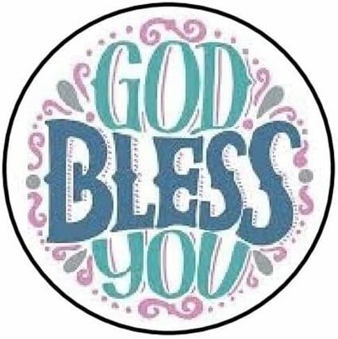 1.2" Round 48 God Bless You Envelope Seals Labels Stickers in Kuwait