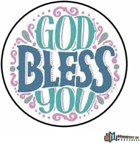 1.2" Round 48 God Bless You Envelope Seals Labels Stickers in Kuwait