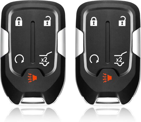مفتاح السيارة فوب التحكم عن بعد في الدخول بدون مفتاح HYQ1EA 433MHz 5 زر استبدال لـ 2017-2020 GMC Acadia Terrain - 2 Pack in Kuwait