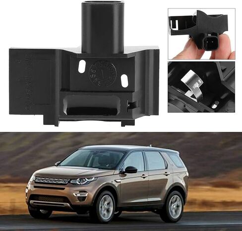 Qiilu Bonnet Hood Switch LR041431 ABS Iron Hood Switch مضاد للسرقة سهل التركيب بديل لـ Discovery LR2 LR3 LR4 (أسود + فضي) in Kuwait