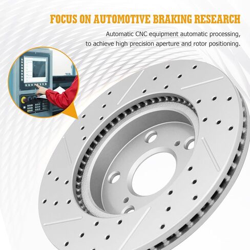 Ceramic Disc Brake Pads And Rotors Kit Front Vented & Rear Solid Rotor For 2008 2009 2010 2011 2012 2013 2014 2015 Scion Xb in Saudi Arabia