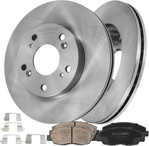 ALLCOMBO 10.3" Front Brake Kit for 2006 2007 2008 2009 2010 2011 Honda Civic, Brakes and Rotors Kit, Ceramic Brake Pads and Rotors Replacement 31311 465A in Saudi Arabia
