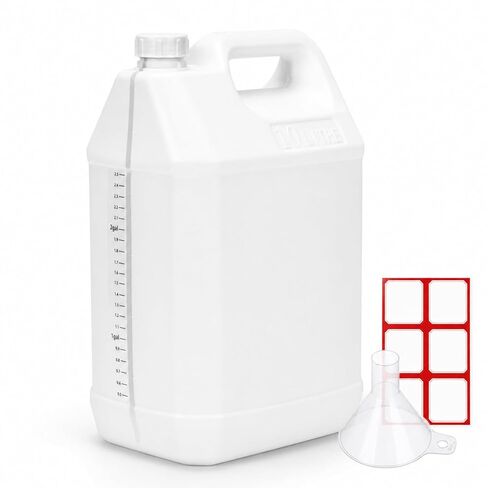 2 Pcs 1 Gallon Plastic Jugs with Leakproof Lids Square Empty Water Containers Hdpe Carboy Jar for Automotive Used Oil Container & Liquid Storage in Saudi Arabia