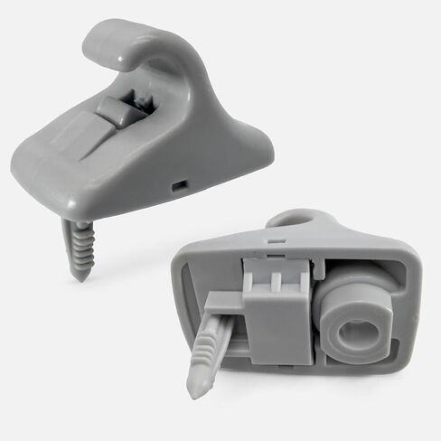 Click&Fit Sun Visor Retainer Clip Holder Hook 2-Pack Compatible with Hyundai Elantra Sonata Accent, Kia Forte Optima NIRO Sportage, Genesis G70 G80 2014-2025 - Visor Support Bracket 85235-B1000, Gray in Kuwait