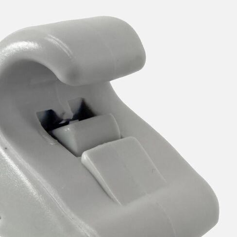Click&Fit Sun Visor Retainer Clip Holder Hook 2-Pack Compatible with Hyundai Elantra Sonata Accent, Kia Forte Optima NIRO Sportage, Genesis G70 G80 2014-2025 - Visor Support Bracket 85235-B1000, Gray in Kuwait