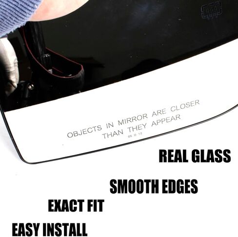 Right passenger Side Door Mirror Glass fit for 2007 2008 2009 2010 2011 2012 2013 2014 2015 2016 2017 Jeep Compass, Heated Mirror Replacement Glass for 68000019AA 68058797AA in Saudi Arabia