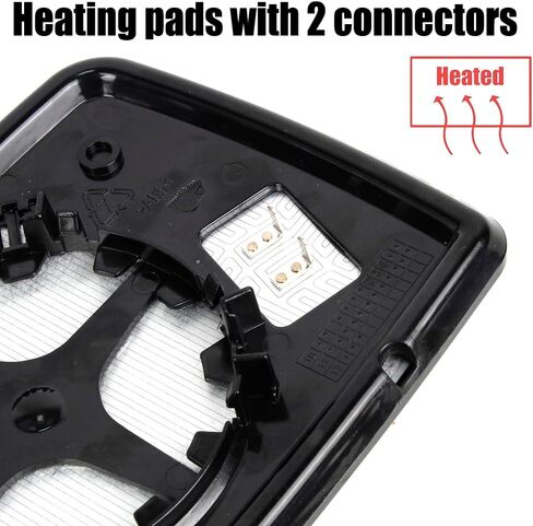 Right passenger Side Door Mirror Glass fit for 2007 2008 2009 2010 2011 2012 2013 2014 2015 2016 2017 Jeep Compass, Heated Mirror Replacement Glass for 68000019AA 68058797AA in Saudi Arabia