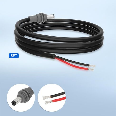 ELFCULB Starlink Mini Cable, 16AWG Starlink Mini DC5521 Power Pigtail Cable for Routers CCTV Systems DIY(5FT) in Kuwait