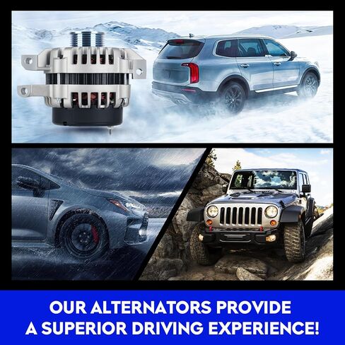 New Alternator 4.2L for GMC Envoy Chevy Trailblazer 2002-2005, for Buick Rainier Envoy XL XUV 2004-2005, for Oldmobile Bravada 2002-2004, for Saab 9-7x Isuzu Ascender, ADR0307 400-12179 10464468 in Kuwait