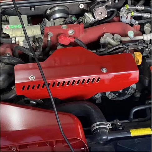 ITrims غطاء المولد لسوبارو WRX STi 2015-2020 اكسسوارات السيارات مولدات حامي الألومنيوم 1 قطعة الأحمر in Kuwait