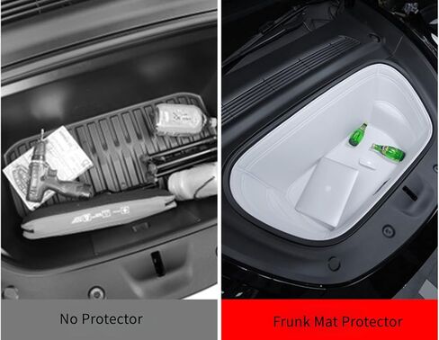 Compatible with 2026 Tesla Model Y Juniper Refresh Front Trunk Mat White Frunk Mat Custom Fit White in Kuwait