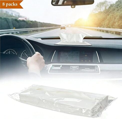 Car Visor Tissue Refills 3-Ply, 8-Pack for Car Tissue Holder Auto Sun Visor Travel in Saudi Arabia
