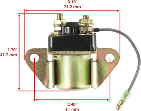 Caltric Starter Relay Solenoid Compatible with Suzuki GGS 250 300 425 450 550 650 750 850 1000 1977-1983 in Kuwait