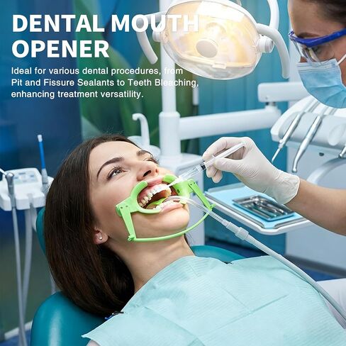 Dental Oral Dry Field System NOLA Mouth Opener Autoclavable Orthodontic Retractor Cheek for Orthodontic Teeth Whitening Green(L) in Saudi Arabia