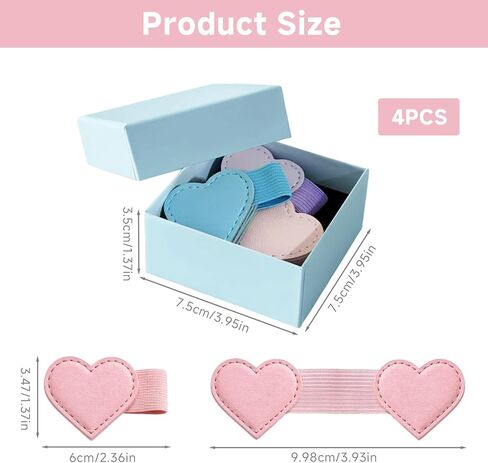 3Pcs Magnet Heart Bookmarks with Gift Box, Heart Shaped Pen Holder Cute Book Marks for Reading for Women Book Lovers Teachers Students Soft PU Leather Page Clip,Graduation Gift in Saudi Arabia