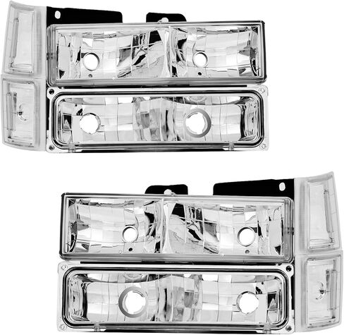 HEADLIGHTS ASSEMBLY COMPATIBLE WITH 94-98 OBS CHEVY TRUCK,1994 CHEVY BLAZER,94-99 CHEVY SUBURBAN,95-00 CHEVY TAHOE(ONLY 2000 TAHOE LIMITED/Z71),HEADLAMP FACTORY STYLE in Saudi Arabia
