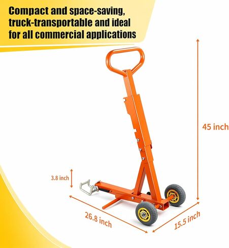 Heavy Duty Zero Turn Mower Lift Jack - 800 lbs Capacity Lawn Mower Lift with Safety Locking Arm, Portable Riding Mower Lift for Blade Changes, Oil Changes & Deck Cleaning in Saudi Arabia