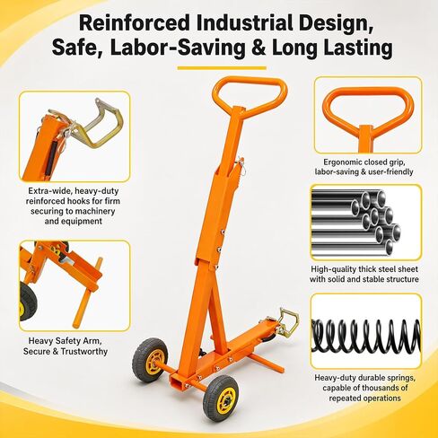 Heavy Duty Zero Turn Mower Lift Jack - 800 lbs Capacity Lawn Mower Lift with Safety Locking Arm, Portable Riding Mower Lift for Blade Changes, Oil Changes & Deck Cleaning in Saudi Arabia