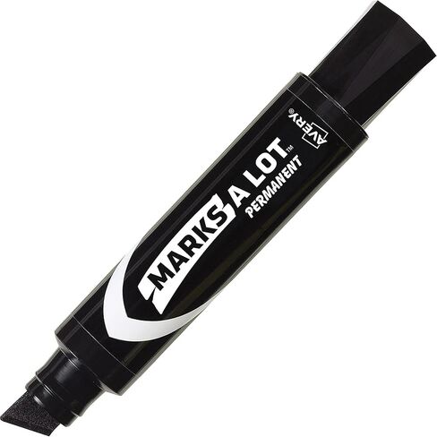 AVERY® Marks-A-Lot® Jumbo Permanent Marker, Chisel Tip, Black in Saudi Arabia
