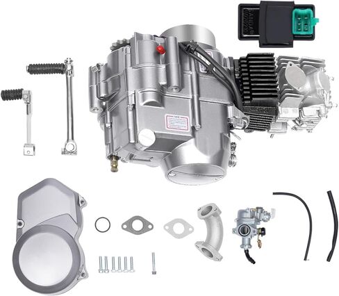 140CC 4-Stroke Horizontal Racing Engine, Kick Starter Single-Cylinder Horizontal Motorcycle Dirt Bike Motor Pitbike 4 Speed Manual Clutch Carburetor for CRF50 CRF70 XR50 XR70 Z50 Z50R in Saudi Arabia