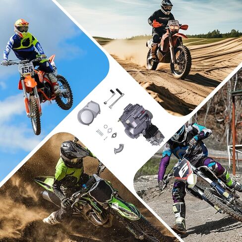 140CC 4-Stroke Horizontal Racing Engine, Kick Starter Single-Cylinder Horizontal Motorcycle Dirt Bike Motor Pitbike 4 Speed Manual Clutch Carburetor for CRF50 CRF70 XR50 XR70 Z50 Z50R in Saudi Arabia