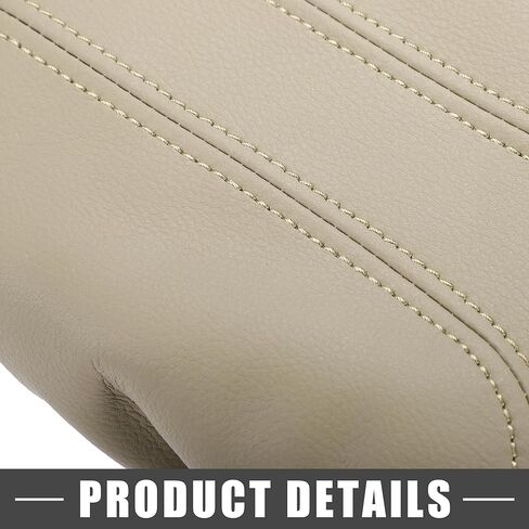 Car Center Console Seat Armrest Cover Interior Protective Lid Storage Covers Trim for Nissan Rogue 2014-2020 Beige in Kuwait
