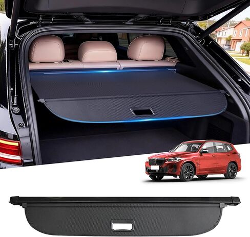 Retractable Cargo Cover for Subaru Crosstrek 2024 2025 2026,Carbon Fiber Texture Trunk Shade with No Gap Installation, Anti-Peeping Privacy Shield ，Car Accessories in Saudi Arabia