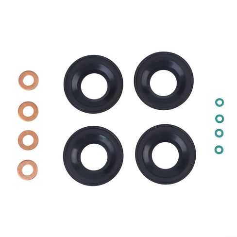 12pc Fuel Injector Seal Washer O-ring Set 6c1q-6k780-ab for Ford 2.2 2.4 3.2 2006 Direct Replacement Kit in Saudi Arabia